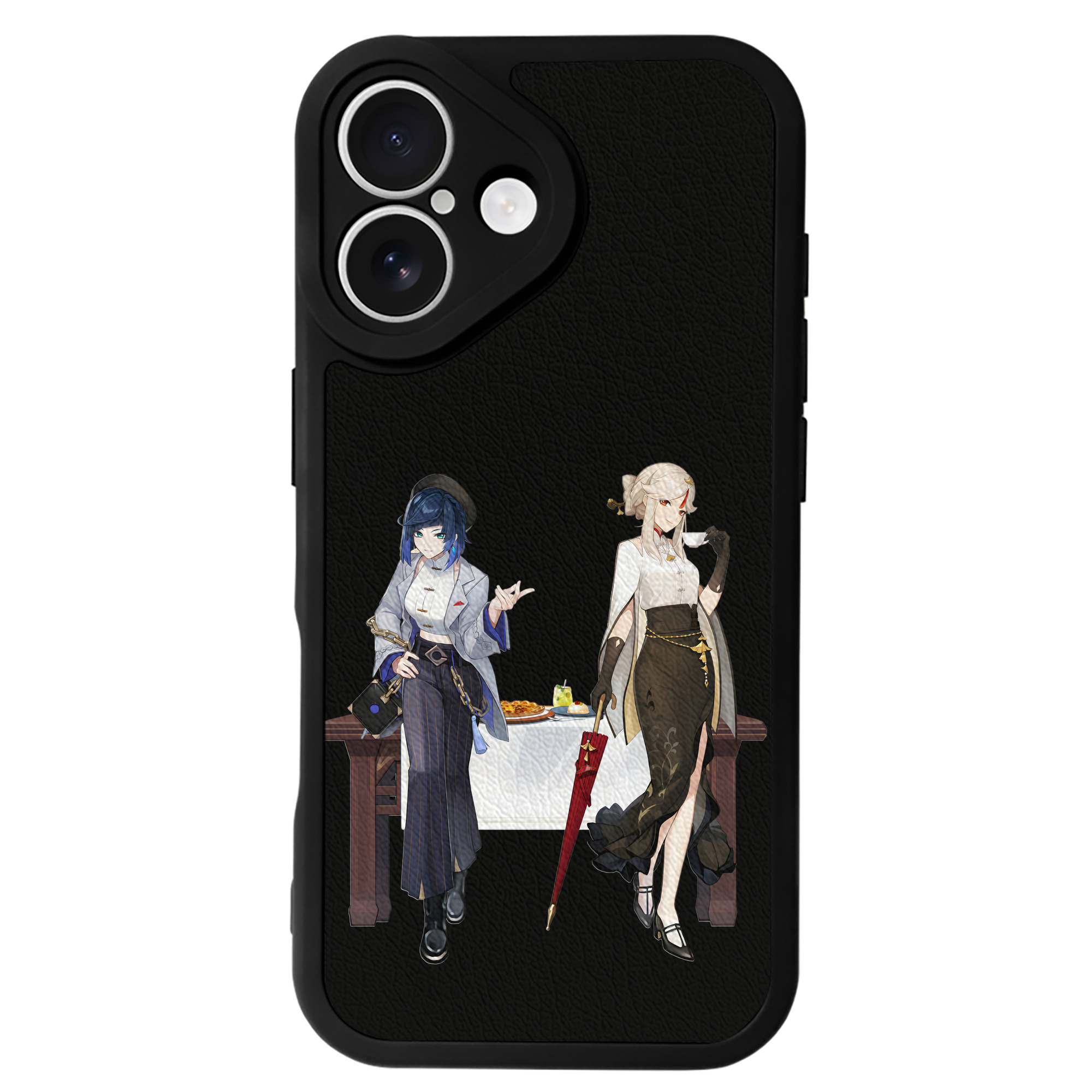 げんし神 夜兰 やらん genshin Yaran 【iPhone 16シリーズ対応】シリコンスマホケース（レザー調） 材質：シリコン